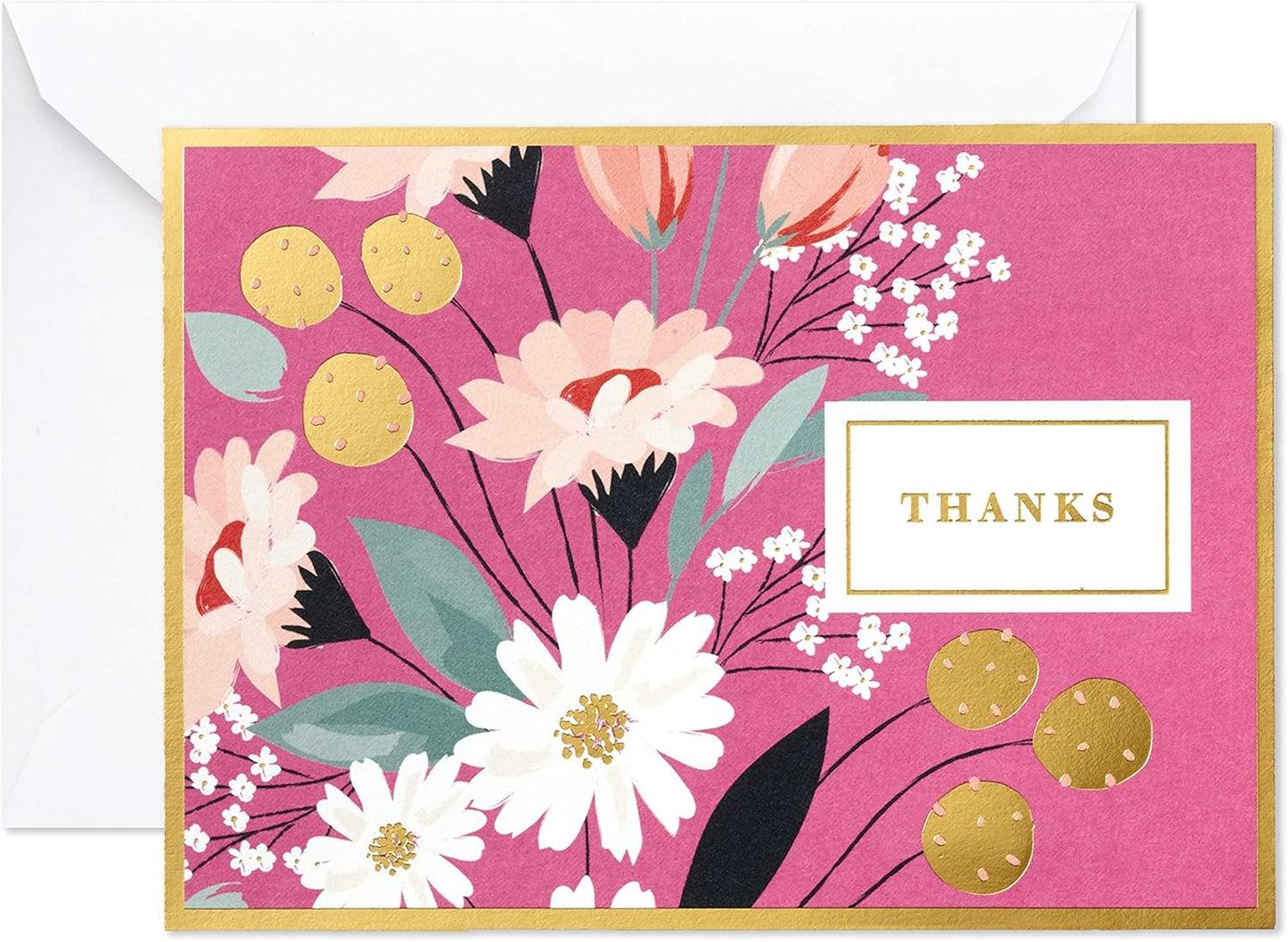 Hallmark Thank You Cards Assortment, Pink and Blue Floral (50 Thank You Notes with Envelopes for Wedding, Bridal Shower, Baby Shower, Business, Graduation)