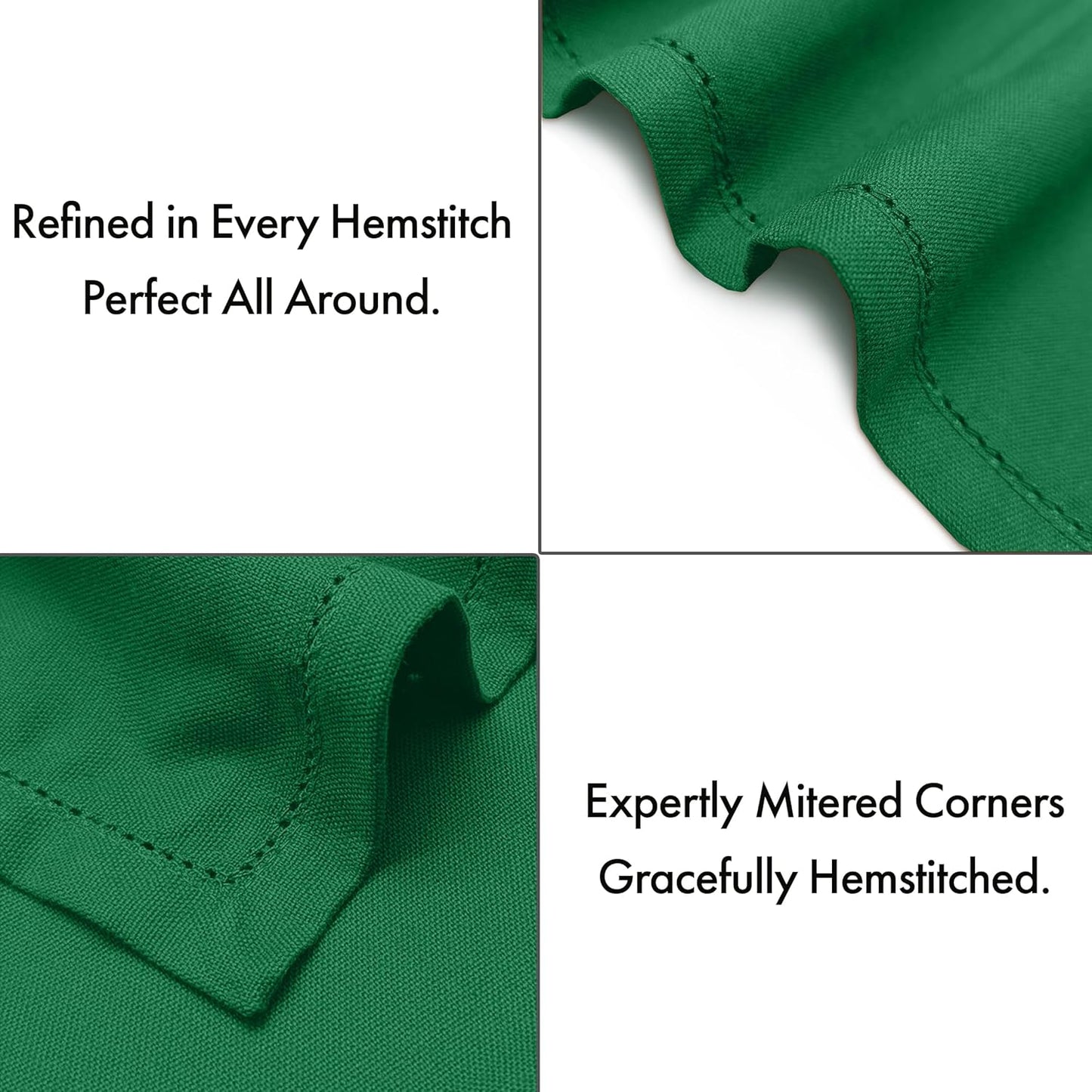 Ruvanti Cloth Napkins - 100% Cotton Dinner Napkins, Hem Stitched Corners, 18x18 Inch, 12 Pack - Soft, Absorbent, Durable, Reusable, Wrinkle Resistant for Formal Dining & Everyday Use - Amazon
