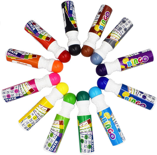 Yuanhe Bingo Daubers Dot Markers - Mixed Colors Set of 36 Pack-12Colors