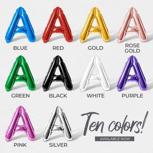 Letter Balloons - IN HER BRIDE ERA 16" Inch Alphabet Letters Foil Mylar Balloon Bachelorette Party Banner (Red)