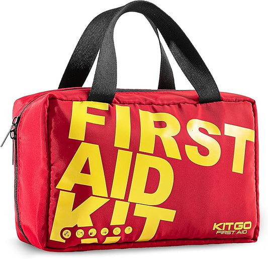 First Aid Kit - 450pcs Medical Kit with Essential Emergency Medical Supplies, Travel First Aid Kit, Trauma Emergency Kit for Home, Dorm, Outdoor, Car