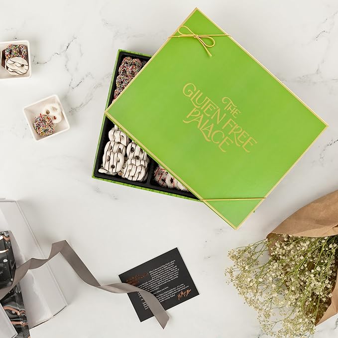 Gluten Free Palace Chocolate Covered Pretzels Gift Box – Holiday Gluten Free Treats for Thanksgiving, Christmas, and New Year – Gourmet Snack Basket for Men and Women (6 Flavors)