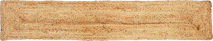 Lightnpro Reversible Jute Braided Table Runner – Eco-Friendly, Organic Farmhouse Burlap Runner – Rustic Vintage Dining Décor for Christmas New Year Holiday Table Decoration- 13x72 Inch, Natural