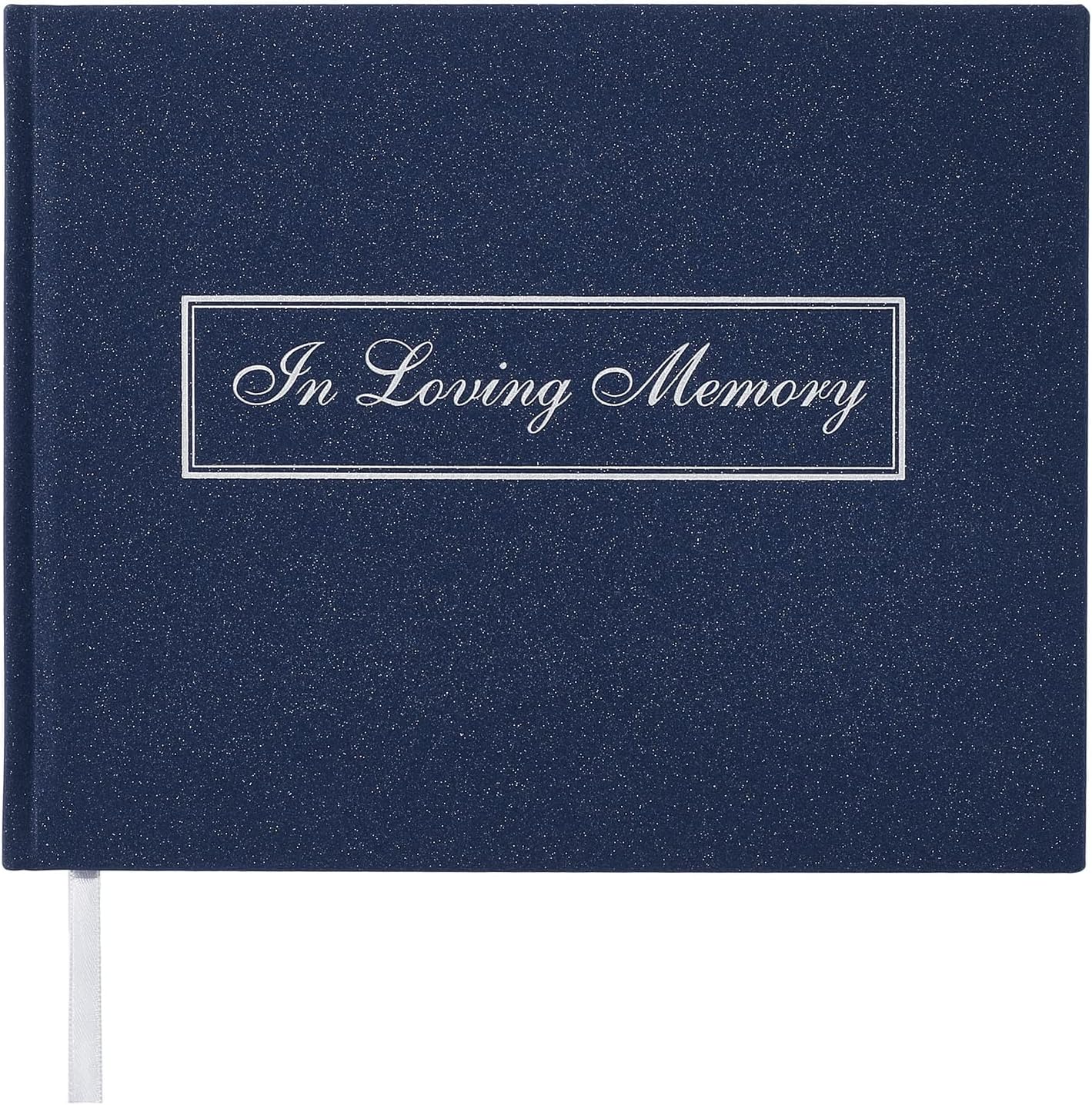 Funeral Guest Book for Memorial Service in Loving Memory Guest Book for Funeral Guest Sign in Book (Book, Navy)