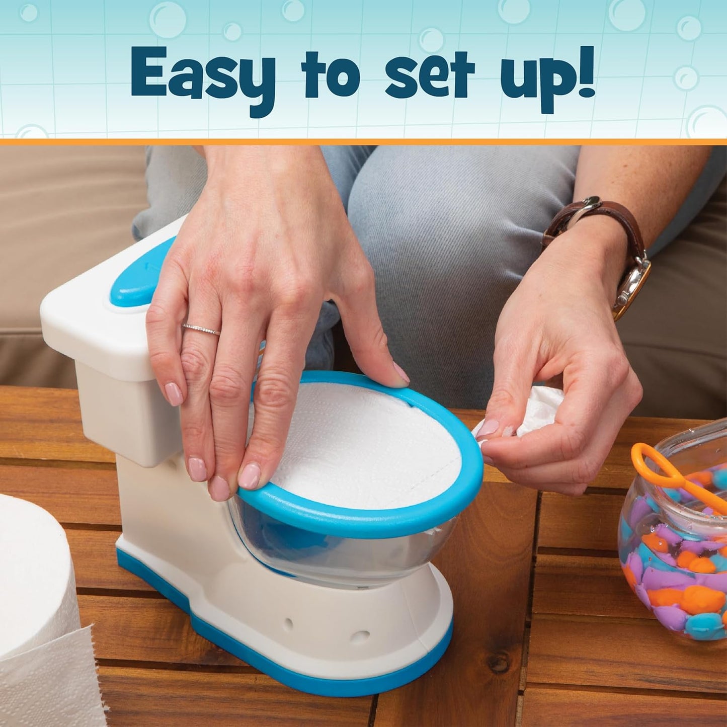 PlayMonster Dont Flush The Fish Board Games for Kids - Board Games for Family Game Night for Kids and Adults, Fun Balancing Game, Preschool, Toddler Toys, Ages 4+