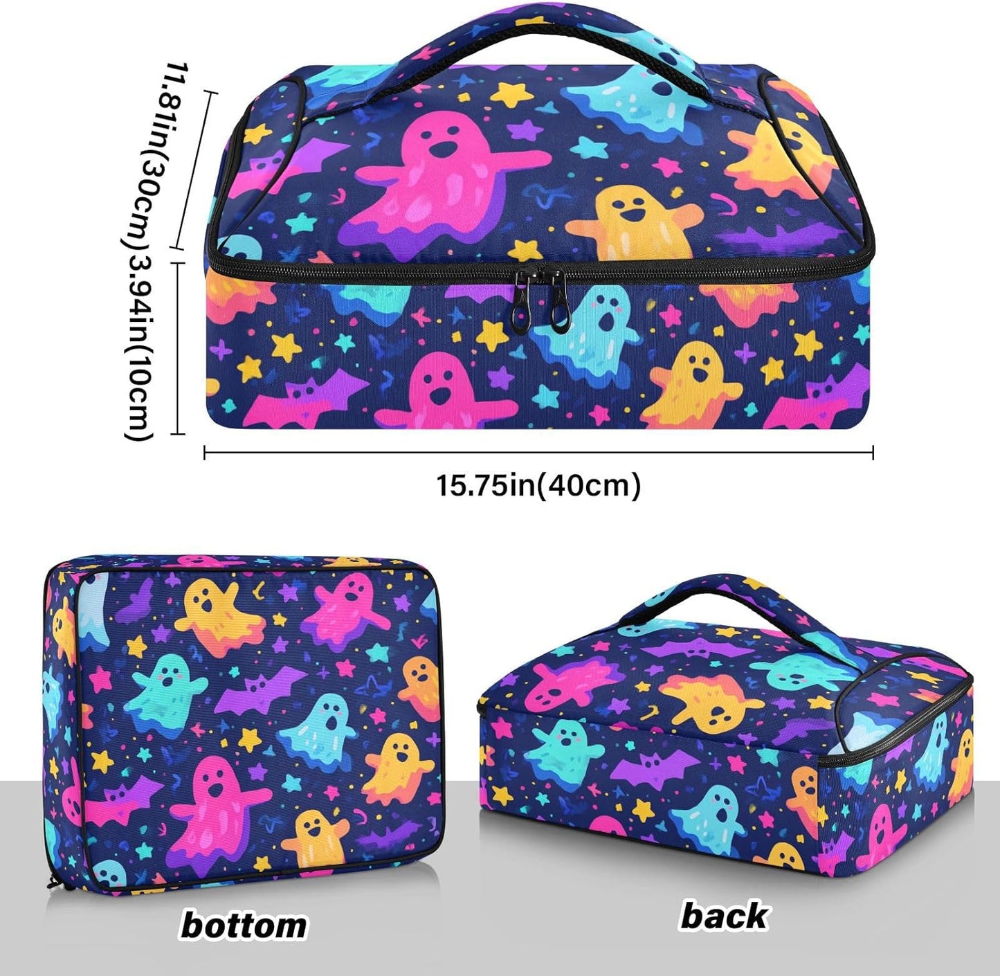 Casserole Carriers for Hot or Cold Food Reusable Casserole Dish Carrier Insulated Thermal Large Capacity Durable Perfect for Party Camping Family Gatherings Yellow Fish