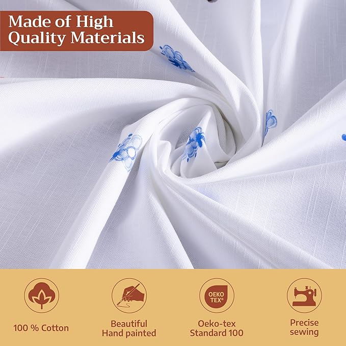 Maison d' Hermine Table Cloth Rectangle Table 100% Cotton 60 x 108 Inches Tablecloth Reusable Decorative for Dining Room Farmhouse Home Valentines Day Decorations Spring Summer - Amsterdam Canals