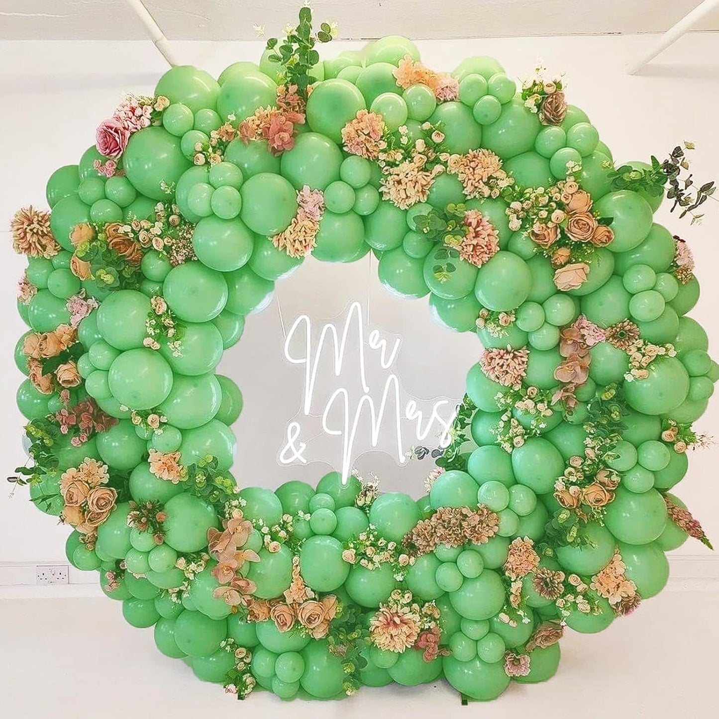 Green Balloons Different Sizes 18 12 10 5 Inches, Scmdoti Spring Green Balloons, Greens Balloon Garland Arch for Spring Party Birthday Baby Shower Bridal Shower Wedding Decorations(SpringGreen)