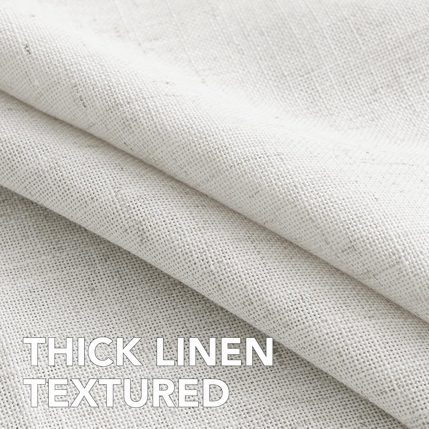 H.VERSAILTEX Linen Table Cloths Rectangle 60 x 120 Inch Premium Tablecloth Spill-Proof Waterproof Table Cover for Dining Buffet Feature Extra Soft and Thick Fabric Wrinkle Free, White