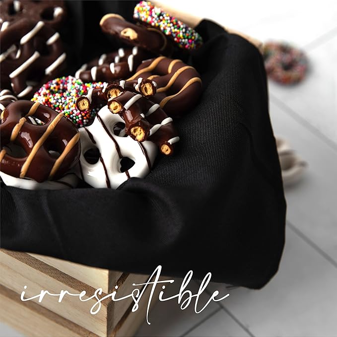 Gluten Free Palace Chocolate Covered Pretzels Gift Box – Holiday Gluten Free Treats for Thanksgiving, Christmas, and New Year – Gourmet Snack Basket for Men and Women (6 Flavors)