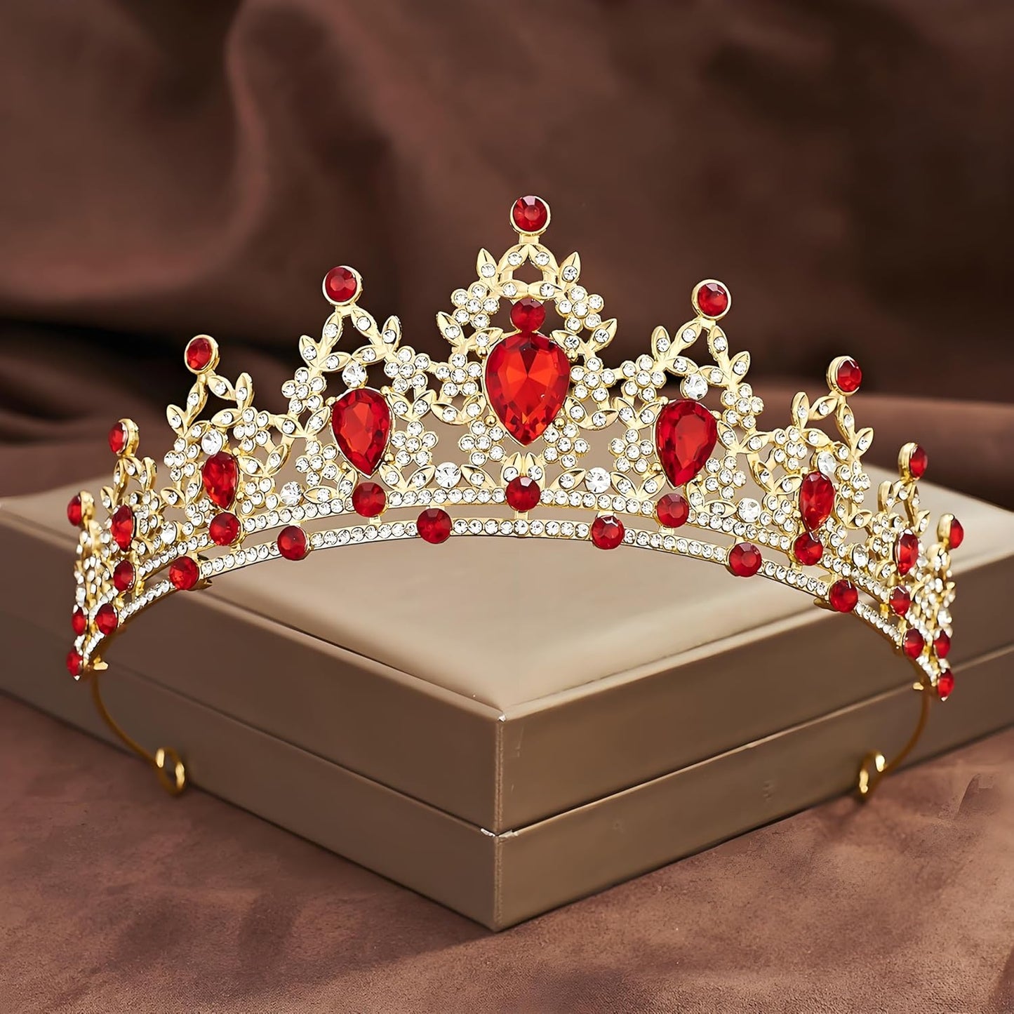 Crown Tiara for Women Queen Crown Rhinestone Wedding Crowns Birthday Tiara Women's Hair Accessories Costume Party Halloween Decor Prom Gifts