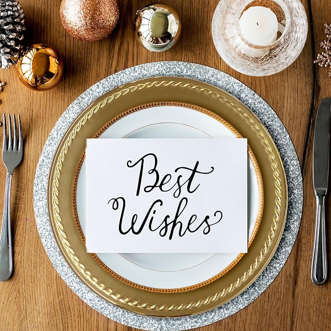 13-Inch Stainless Steel Twist Pattern Charger Plates, 6 Pcs Gold Dinner Plate Chargers, Round Server Ware