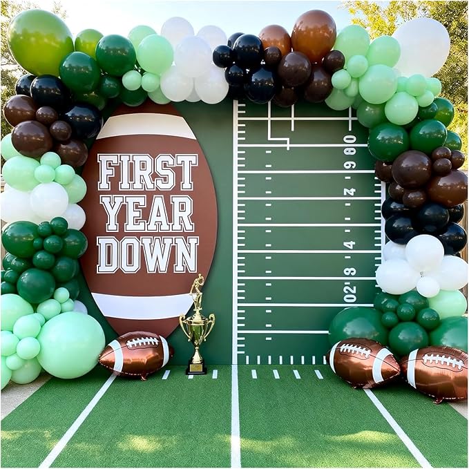 Football Party Balloon Decorations Set,Football-themed Supplies for Indoor/Outdoor Super Bowl & Playoffs Celebration, Football Birthday Decorations graduation for Boys, Mens