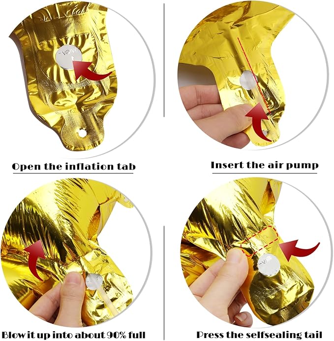 Gold Number 40 Balloon 40 inch, 40 Number Balloons, 40th Gold Birthday Decorations, 40 Year Old Women Men Golden Party Supplies