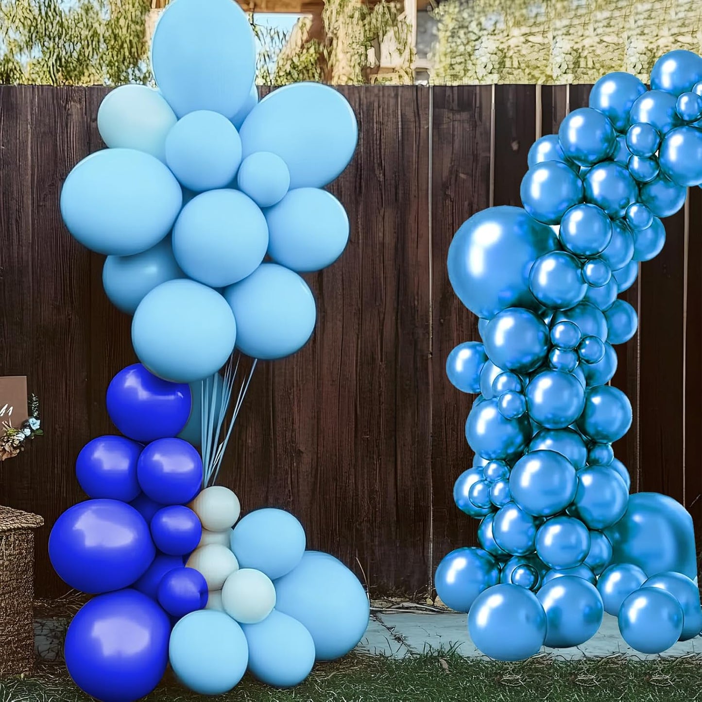 Multi-Blue Balloons Set,60pcs 12 inch multi-blue Balloons Kit for Birthday,Baby Shower,Wedding,Graduation Party Decorations
