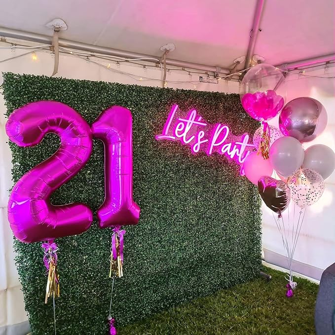 Rosy Purple 5 Balloon, Number Balloons 40 Inch, 5th Birthday Balloon Decorations, Rosy Purple Party Supplies, 5 Number Balloons, Number 5 Balloon