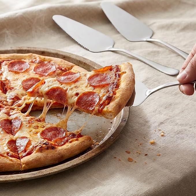 30 Pcs Pie Servers, Stainless Steel Pizza Server Spatula,Cake Pastry Cutter, Professional Pie Server Utensil for Pizza Dessert Cheese Cutting, 9 Inches, Silver