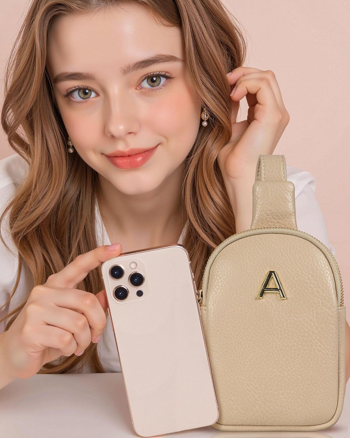Personalized Sling Bag for Women, Lightweight Small Crossbody Purse, Birthday Gift for Girls Daughters Sisters, Cute Trendy Stuff for Besties Friends Nieces Bridesmaids Teachers Coworkers