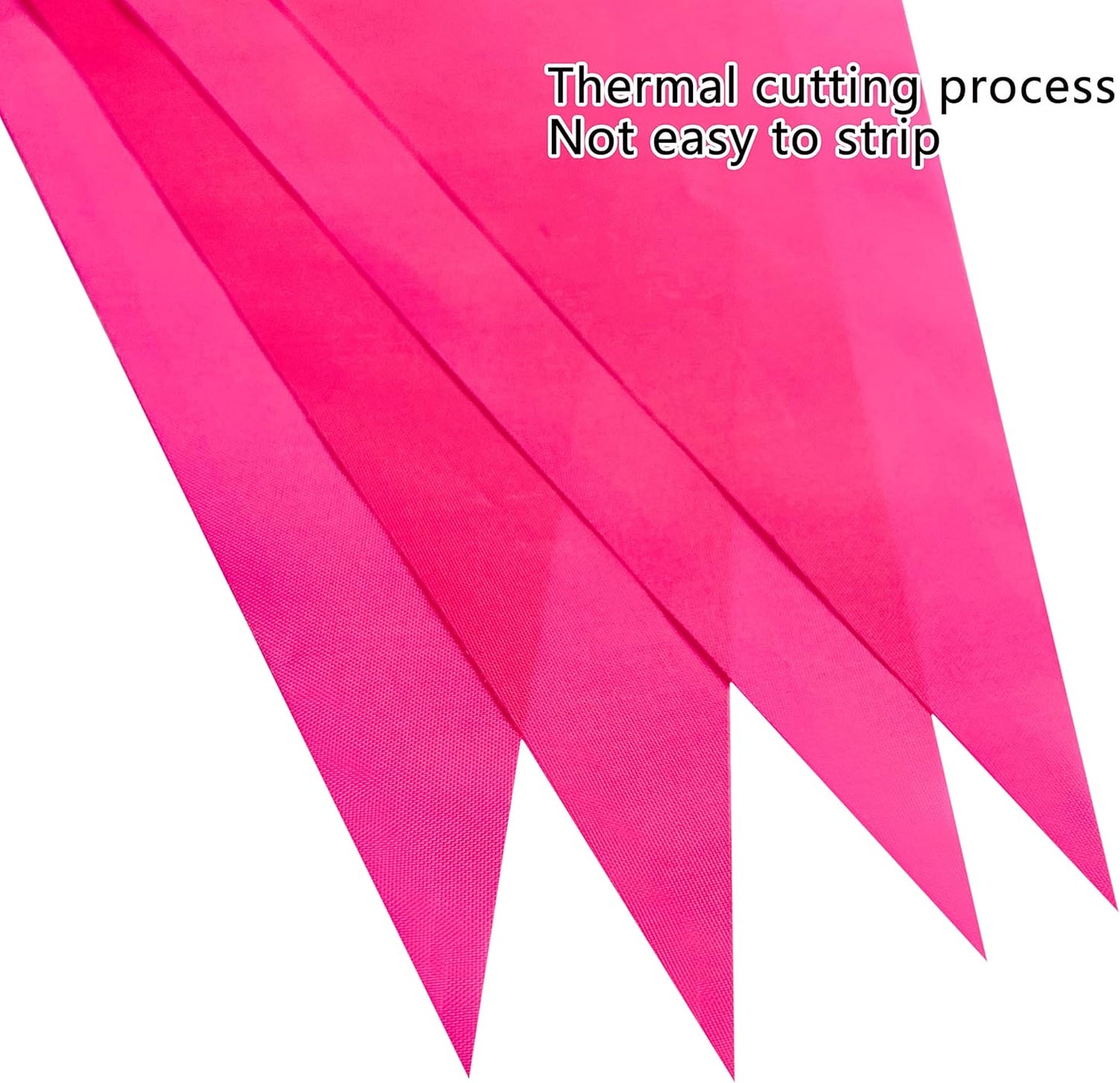 100 Feet Pink Pennant Banners Flags String Hanging Triangle Bunting Flags,Party Decorations for Grand Opening,Kids Birthday,Carnival,60 PCS