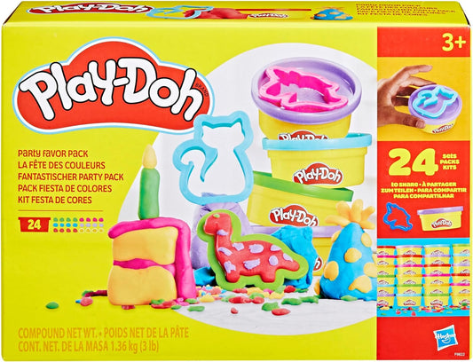 Play-Doh Party Favor Pack, Bulk 24 Pack of Modeling Compound with Cutters, Classroom Supplies for Arts & Crafts, Back to School Gifts & Prize Toys for Kids, Ages 3+ (Amazon Exclusive)