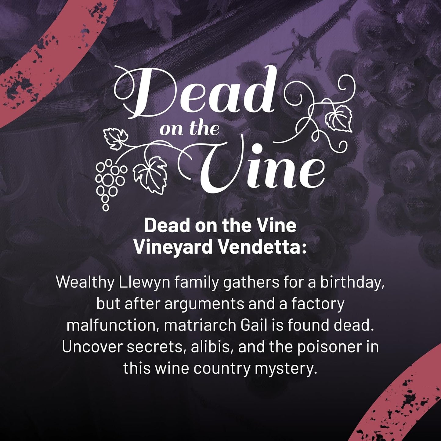 Hunt A Killer: Dead on The Vine – Solve a Murder at a Winery, an Interactive Unsolved Mysteries Experience and Halloween Mystery Party Game for Adults, Perfect for Halloween Game Night, for Ages 14+