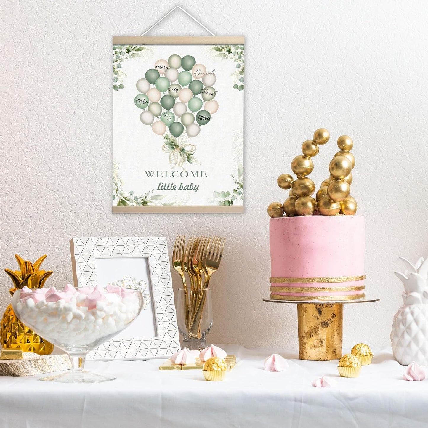 Baby Shower Decorations, Guest Book for Guests to Sign, Baby Shower Games Woodland Birthday Supplies Party Decorations Gender Neutral