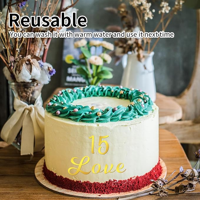 64 Pcs Gold Acrylic Cake Toppers Letters and Numbers, Mirror A-Z Alphabet & 0-9 Numbers for Personalized Cake Decorations, Birthday Wedding Baby Shower Party Picks