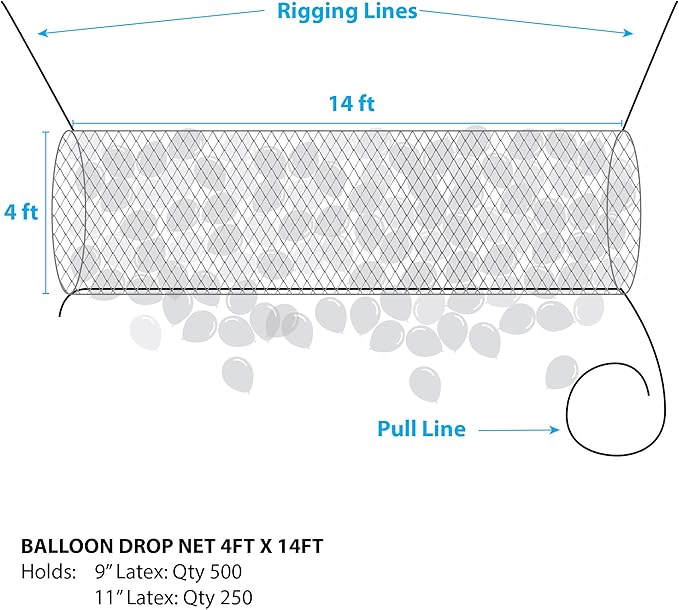 Qualatex Boss500 Balloon Drop 15' X 4.5;