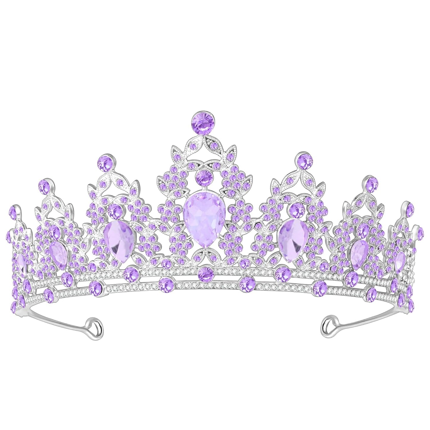 Tiara Crown for Women, Queen Tiara for Birthday Prom Bridal Party Custome Purple