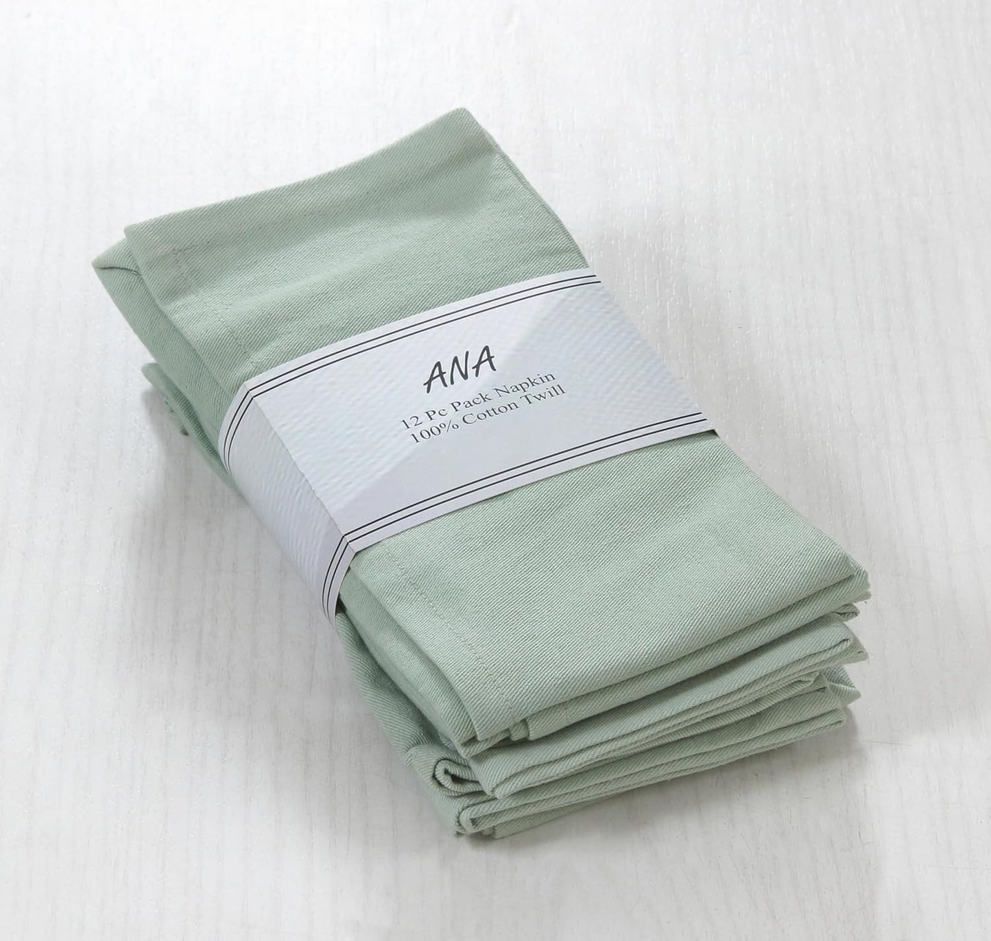 ANA Cloth Napkins Set of 12 (17.5x17.5) inch 100% Cotton Dinner Napkin Washable Hotel Quality Reusable Kitchen & Table Linen for Fall Thanksgiving Family Dinners Weddings & Everyday Use - Teal