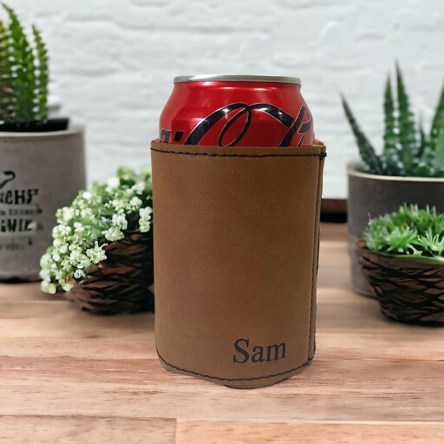 Engraved Can Coolers, Bachelor Party Gifts, Groomsmen Gifts, Groomsmen Proposals, Beer holder, Beer Can Holder, Bottle Holder, Gift for Him (Rawhide)