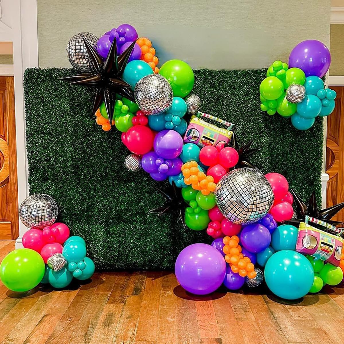 Rainbow Balloons Garland Arch Kit, 146Pcs 5 Assorted Color Latex Balloon Different Sizes 18 12 10 5 Inch for Gender Reveal Baby Shower Wedding Birthday Party Decoration