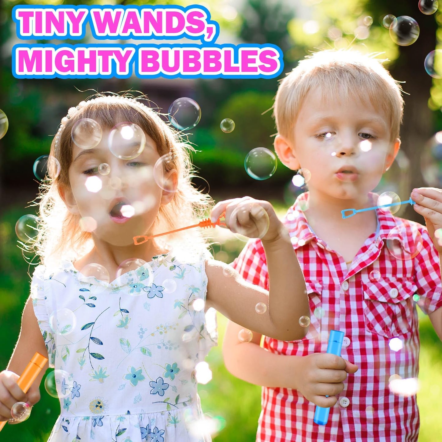 Bulk Toys for Kids Prizes 200 Pack, Mini Bubble Wands Party Favors for Toddlers, Small Christmas Pinata Goodie Bag Stuffers, Carnival Supplies Giveaways Handouts Stocking Stuffers for Girls and Boys