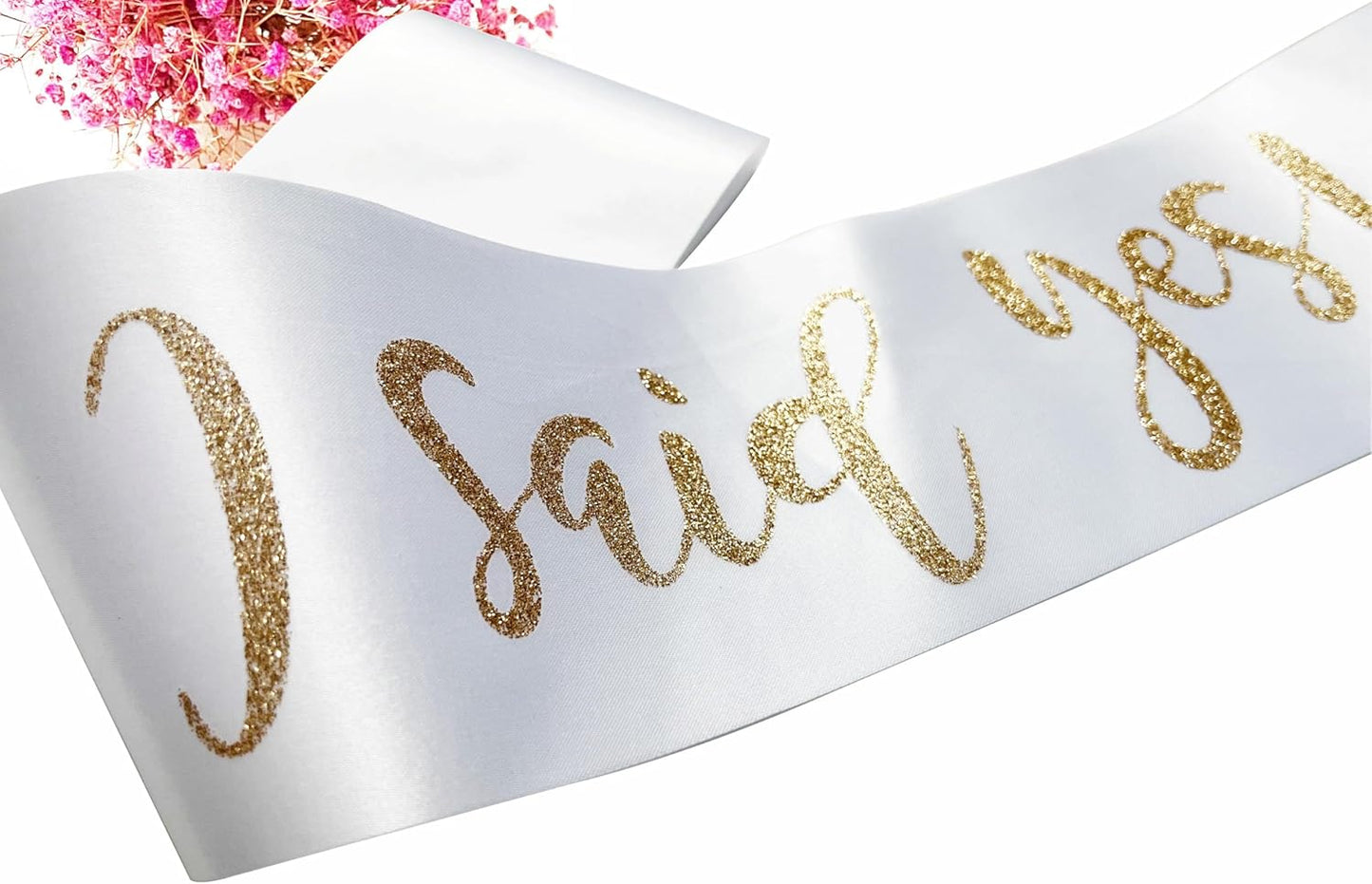 I Said Yes Sash,Future Mrs Sash Engagement Party SashBachelorette Party Sashes, Bridal Shower Sash for Bride to Be,Rose Gold