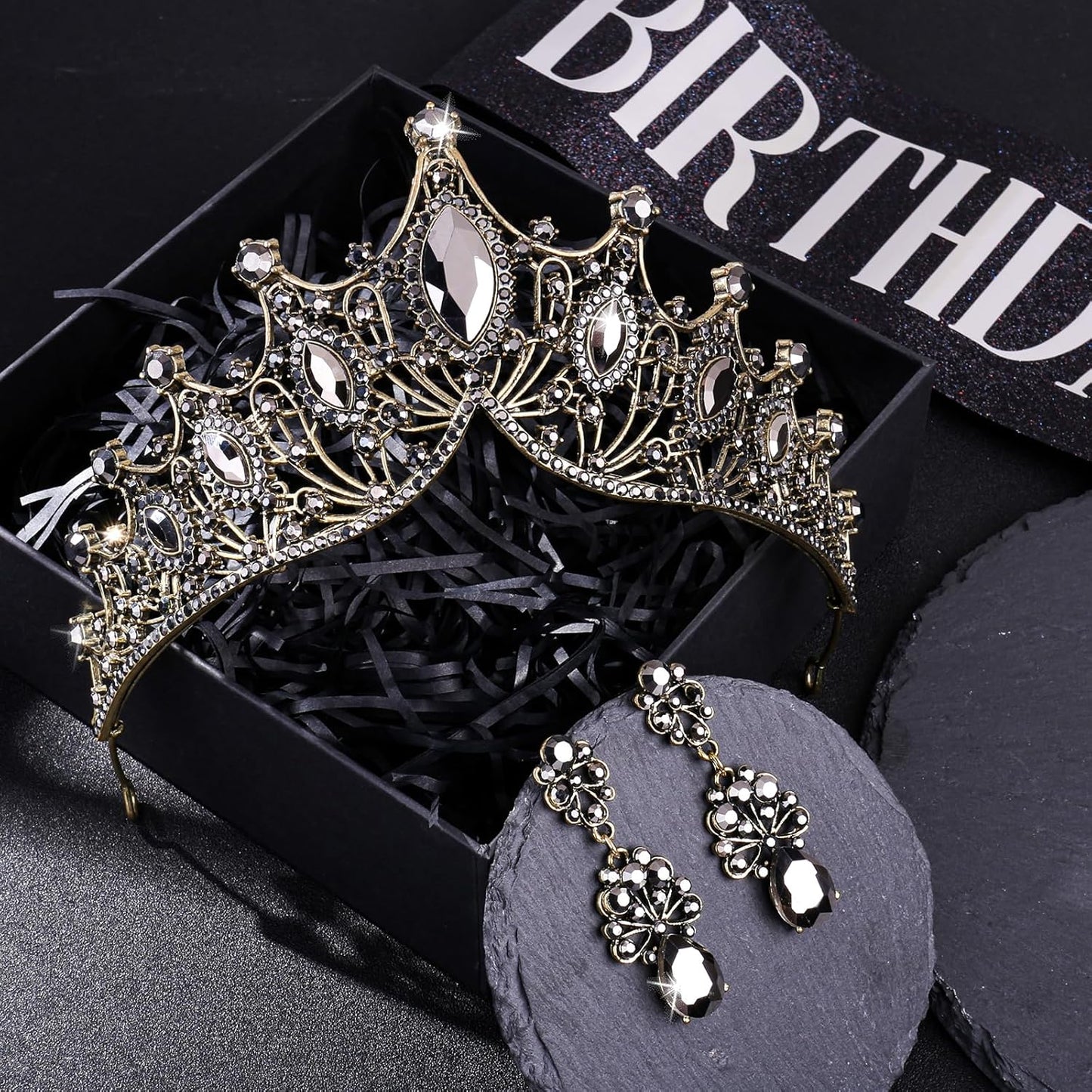 princess tiara，birthday princess gold crown for women，prom queen sash and tiara set， gothic tiaras，belle girl aurora crowns， princess adult woman, black swan