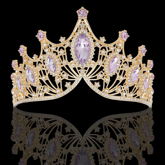 Tiaras Headbands Crown for Women and Girls, Princess Rhinestone Crown for Bridal, Crystal Queen Tiara Head Band Hair Accessories for Prom Wedding and Party