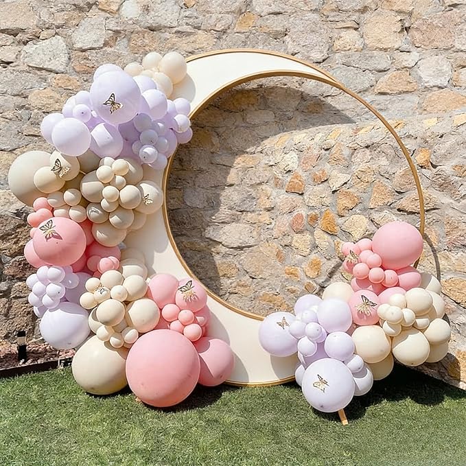 99pcs White Sand Balloons, Different Sizes Cream Balloons 18/12/10/5 Inch Ivory Beige Neutral Balloon Arch Kit for Wedding Baby Bridal Shower Engagement Birthday Party Decorations