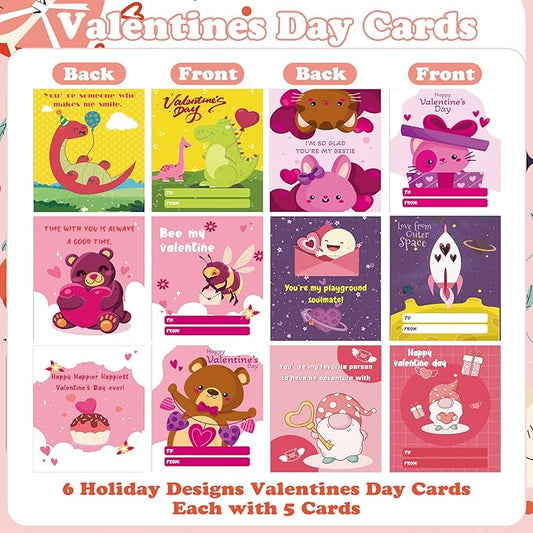 Valentines Day Gifts for Kids 24 Pack Watercolor Coloring Books with Valentines Day Cards Valentine Crafts for Boys Girls Toddlers Valentine Classroom Prizes School Gift Exchange Party Favors Supplies