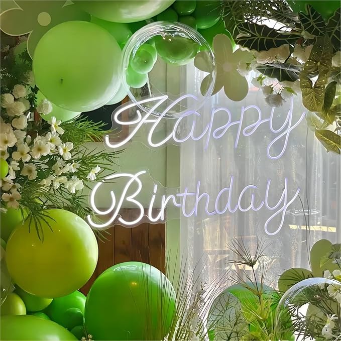 Lime Green Balloons, 140pcs 18 12 10 5 Inch Different Sizes Pack Party Latex Balloons for Birthday Halloween Holiday Balloon Garland as Party Decorations
