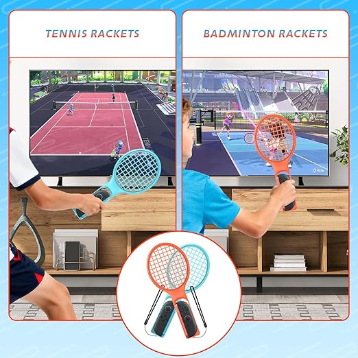 CODOGOY 12-in-1 Switch Sports Accessories Bundle for Switch 1/2/OLED - Complete Family Sports Kit with Storage Bag, Exclusive Bowling Grips & 2 Player Support for Nintendo Switch Sports Games,Switch 1/2 Compatible