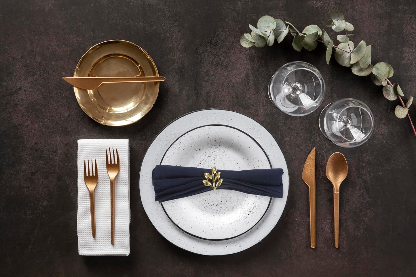 ANA Cloth Napkins Set of 12 (17.5x17.5) inch 100% Cotton Dinner Napkin Washable Hotel Quality Reusable Kitchen & Table Linen for Fall Thanksgiving Family Dinners Weddings & Everyday Use - Navy