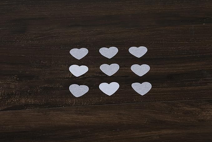BATTIFE 7.1 Oz White Heart Shaped Confetti, 40000Pcs Tissue Paper, Table Confetti for Wedding Celebrations Party, 200 Gram