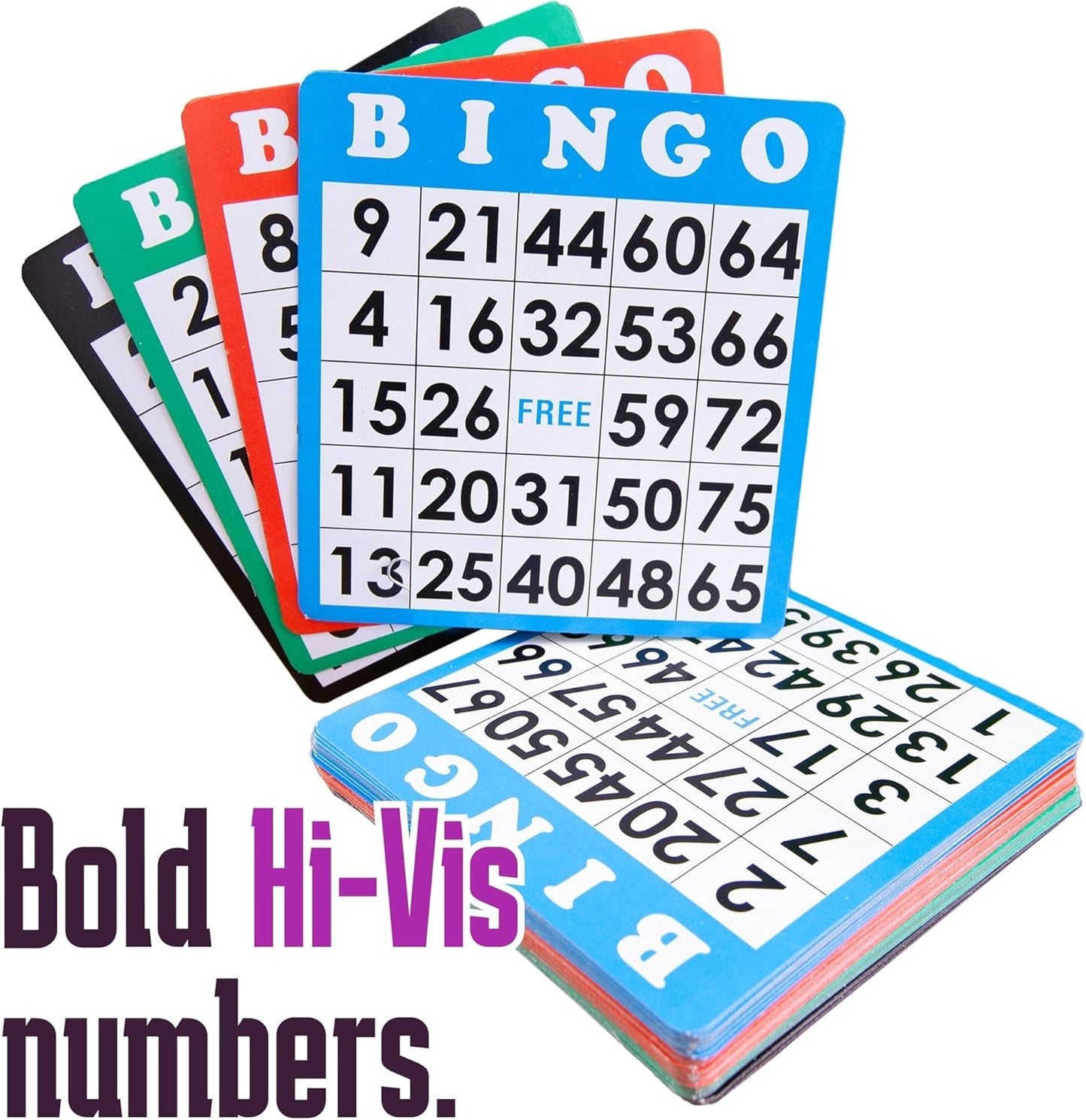 Royal Bingo Supplies Jumbo 12" Tall Bingo Game Set for Adults, Seniors, Family & Kids - 100 Cards 500 Chips 75 Balls, XL Roller Cage & Board