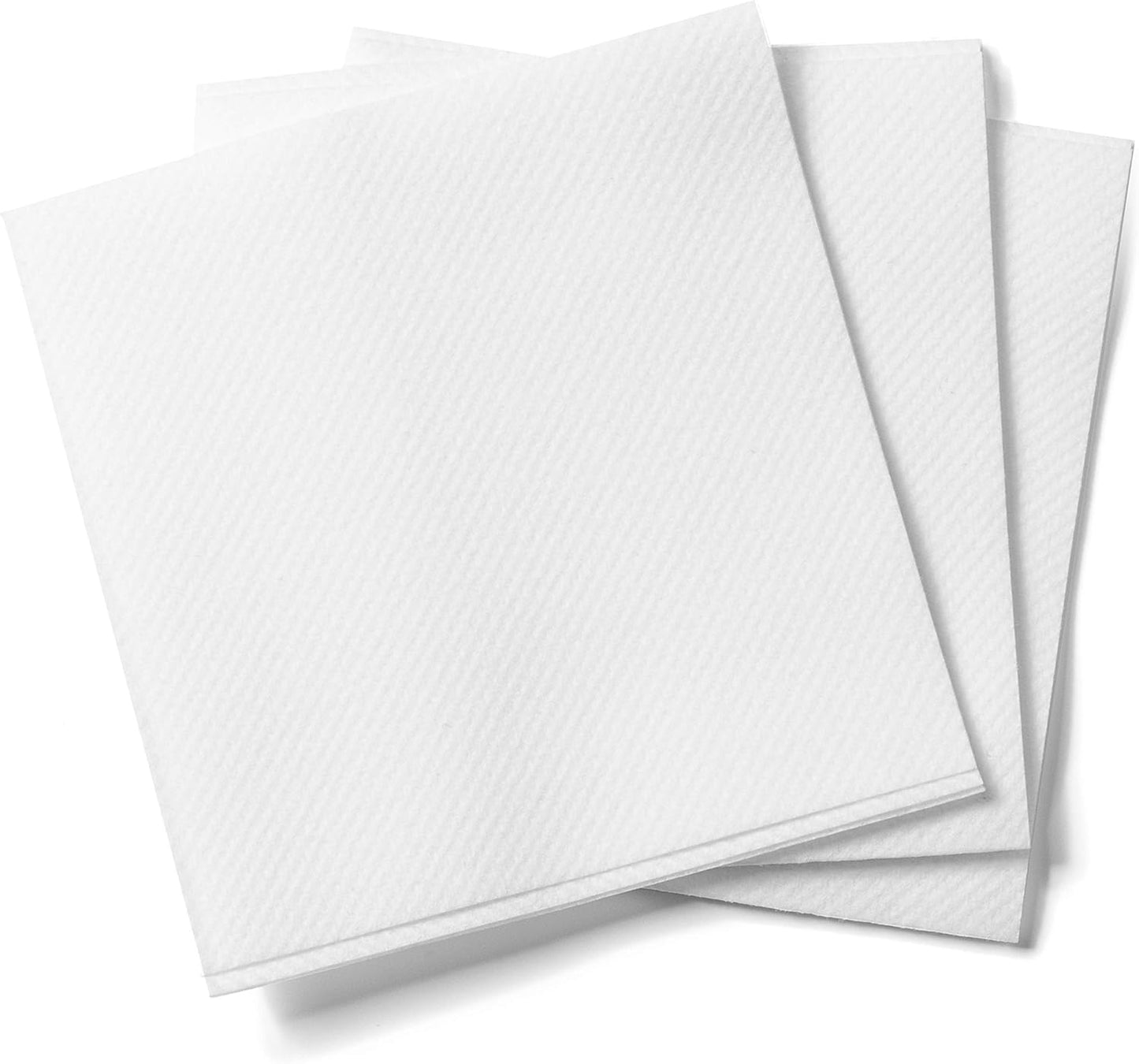 AH AMERICAN HOMESTEAD Cocktail Napkins-Disposable Beverage/Bar Napkins-White Linen-Like Square Napkins-Eco-Friendly & Compostable-Everyday Use, Party or Wedding 4.75inch x 4.75inch (100 Count, White)