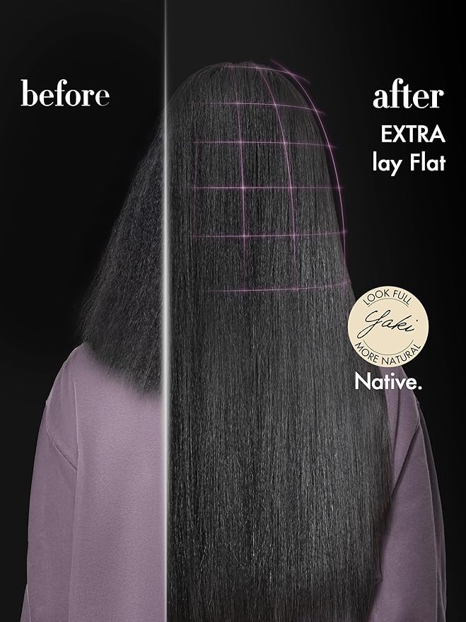 LUVME Yaki Straight Seamless Clip in Hair Extensions 110g, 16 Inch Natural Black, 100% Real Remy Human Hair, Soft Full Volume, Easy Clip Ins for Daily Wear, Work, Parties & Weddings