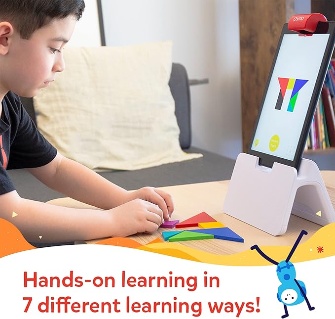 Osmo-Genius Starter Kit for Fire Tablet + Family Game Night-7 Educational Learning Games for Spelling,Math & more-Ages 6-10-STEM Toy Gifts- 6 7 8 9 10(Osmo Fire Tablet Base Included-Amazon Exclusive)