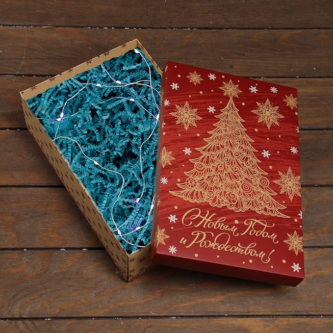 Deep Blue Crinkle Cut Paper Shred Filler, 2 LB Basket Filler Shredded Paper, Confetti Stuffing for Basket Filling, Halloween, Thanksgiving, Christmas, Birthdays, Gift Wrapping, Stuffer Party Supplies