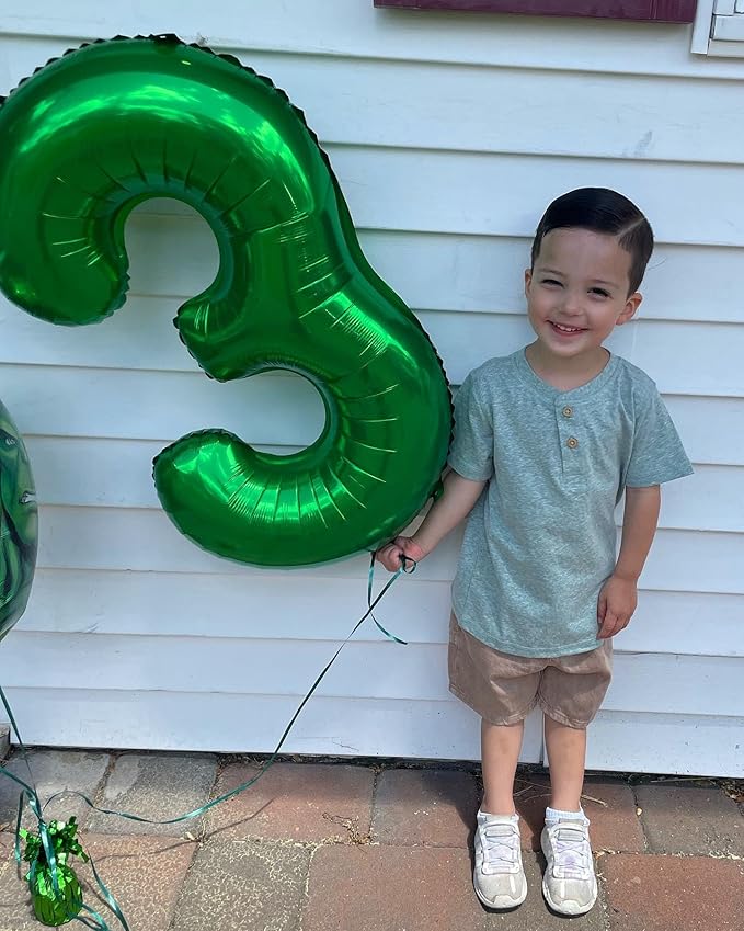 Dark Green Number 12 Balloon 40 Inch, 12th Birthday Party Decorations for Children, Giant 12 Foil Balloon for Party Supplies
