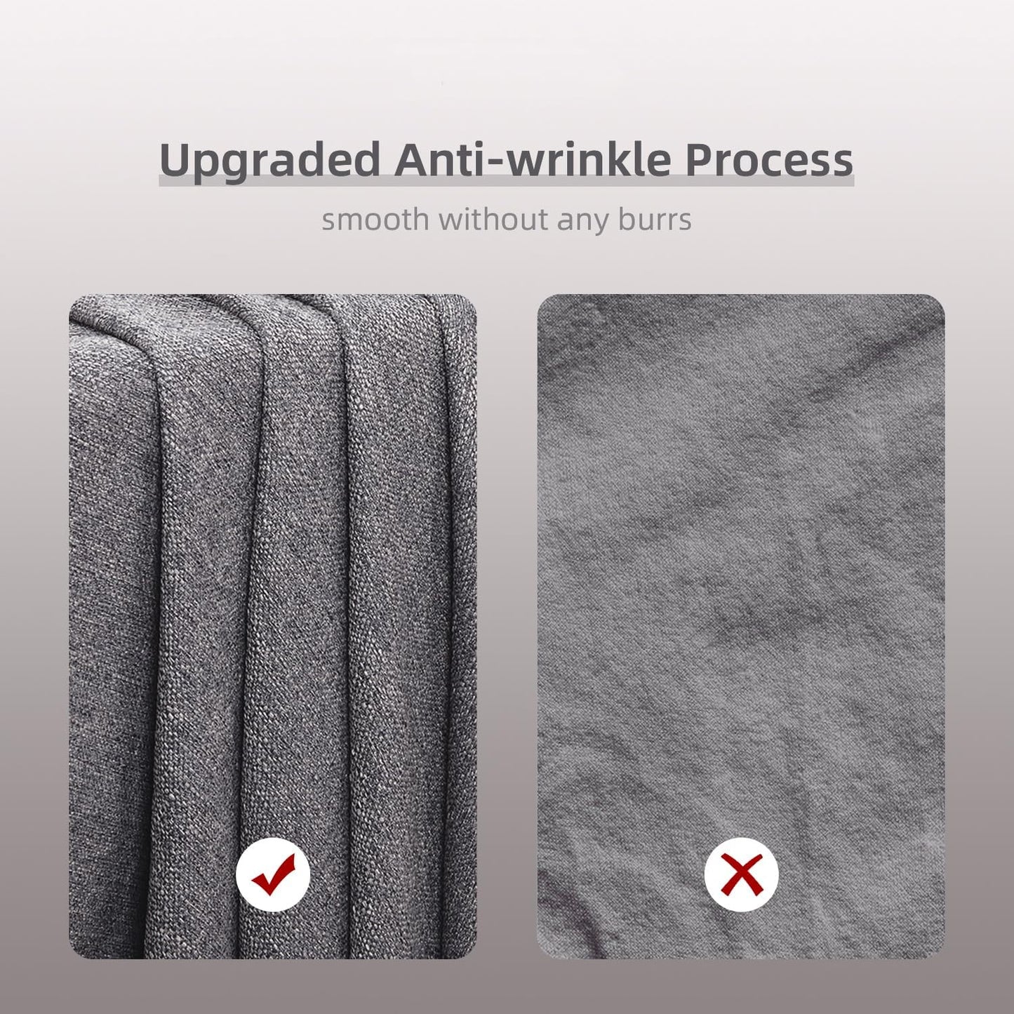 SEASHORE TREE Rectangle Tablecloth Linen Textured Table Cloths 57 x 85 Inch Waterproof Spill-Proof Wipeable Wrinkle Free Dining Table Cover for Buffet Party Wedding Outdoor and Indoor Use, Gray
