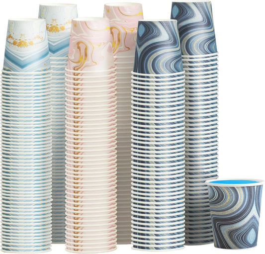 1200 Pack 3 oz Bathroom Cups, Disposable Small Mouthwash Paper Cups for Bathroom, Thick and Sturdy Snack Cups for Daily Use (European-style 1200Count)